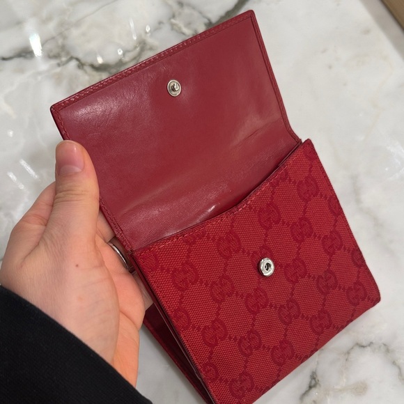 Gucci Jackie bi-fold wallet in red - Picture 7 of 8